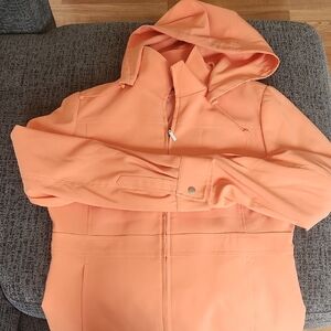 Anne Klein Women's Orange Hooded Jacket[New]